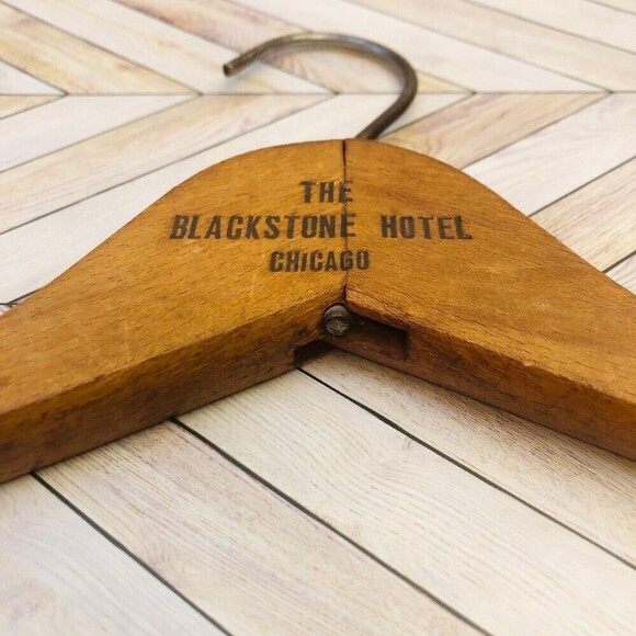 Vintage Hotel Wood Hanger - Chicago - Picture 4 of 9